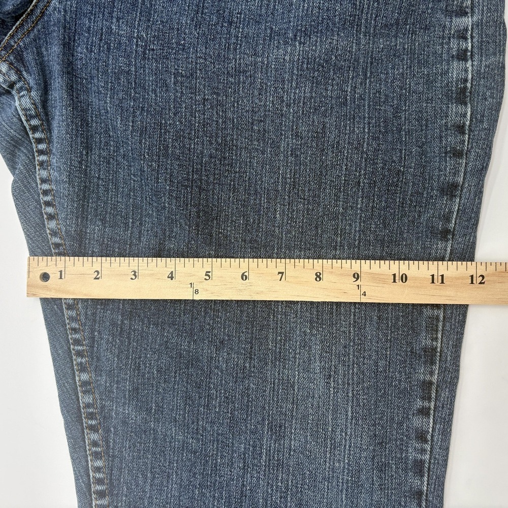 Riders Jeans Womens 18 Blue Denim‎ Straight Leg 5 Pocket 100% Cotton Made USA - Picture 6 of 13